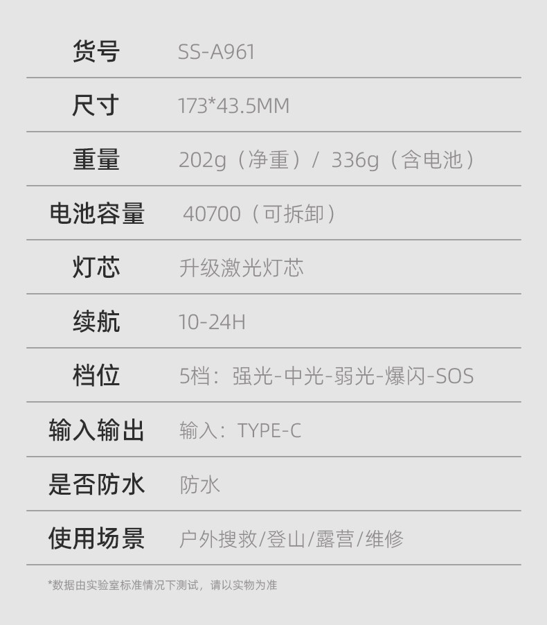 Shuosen flashlight, strong light, rechargeable, ultra-bright, long-lasting, 2026 new model, outdoor long-range high-power light