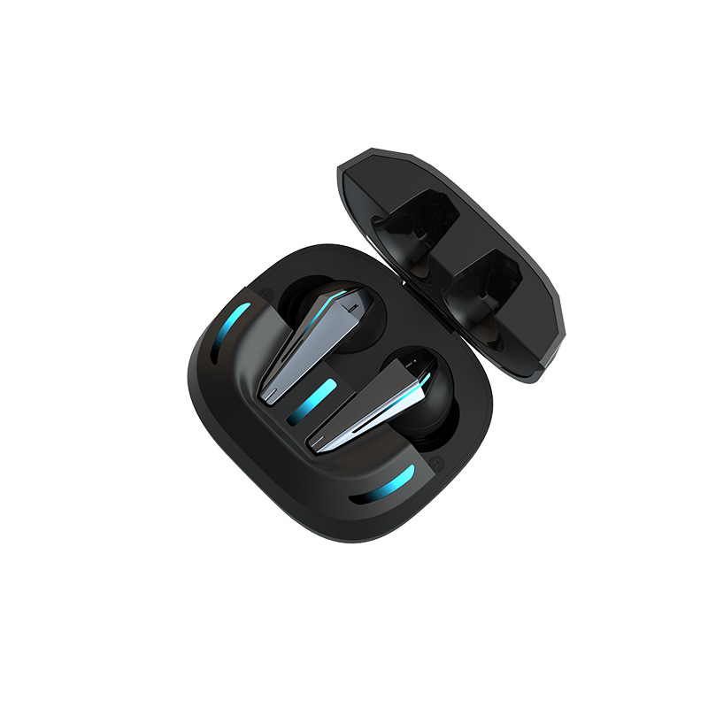 Nuevo auricular inalámbrico en la oreja con reducción de ruido digital inteligente de baja latencia, luz de respiración, auricular Bluetooth para juegos de deportes electrónicos