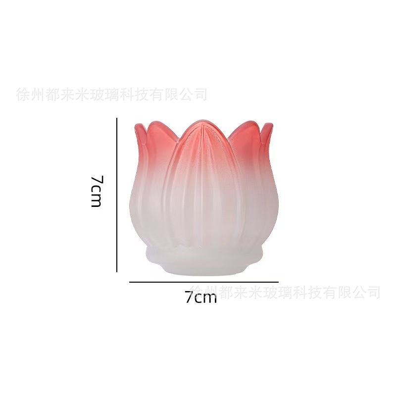Tulipan taza de vela taza de té vela