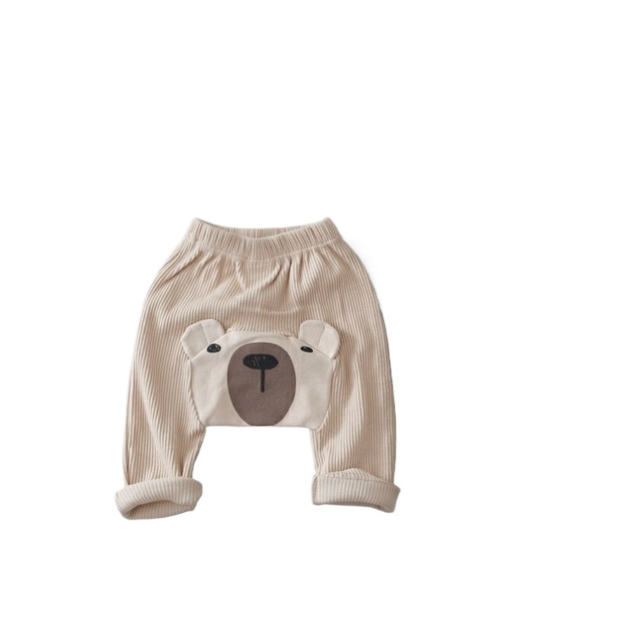 Bebé recién nacido niños y niñas estilo coreano grande PP leggings ins oso infantil pantalones elásticos grandes pantalones a tope