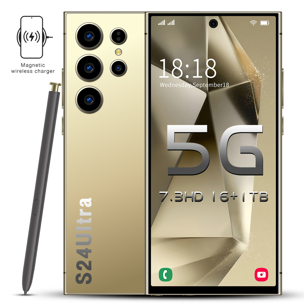 Eight-core S24 Ultra Cross-border Mobile Phone 7.3inch Hd Screen 3+64g...