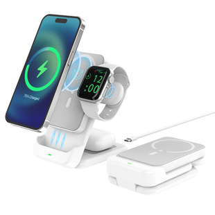 4-in-1 Wireless Charging Station Wireless Charger Portable Power Bank 5000Mah Power Bank