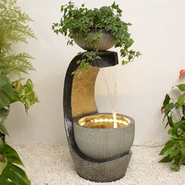 流水摆件;树脂工艺品;风水球