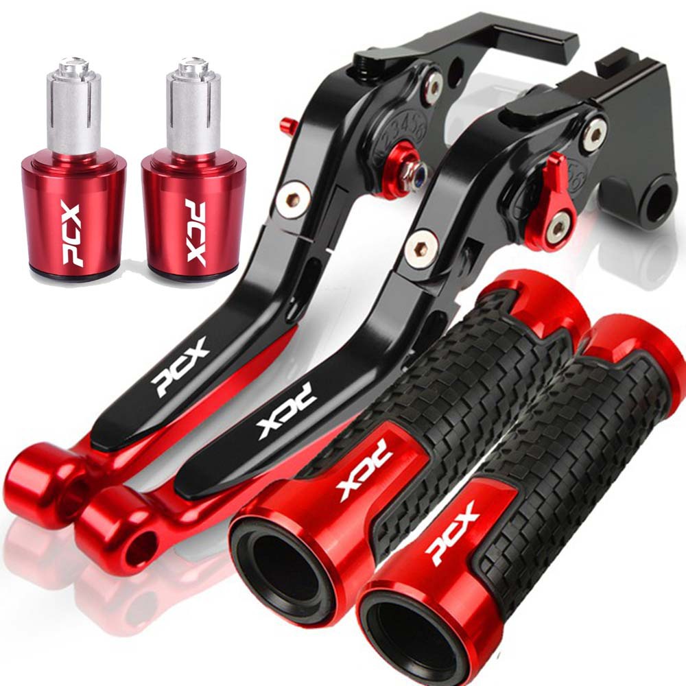 Pcx160/150 Abs Motorcycle Modified Cnc Brake Clutch Handle Lever Horn Handlebar Rubber Plug Set