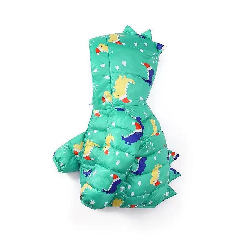 Transfronterizo 2025 otoño y invierno nuevo tipo de dibujos animados niños plumón chaqueta de algodón para hombres y mujeres chaqueta de algodón corta delgada