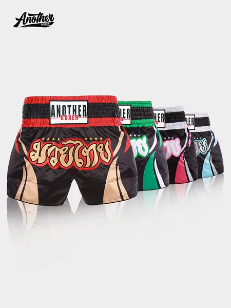 ANOTHERBOXER Muay Thai shorts, MMA mixed martial arts shorts, one-piece competition shorts, sporty and trendy, suitable for Sanda and martial arts