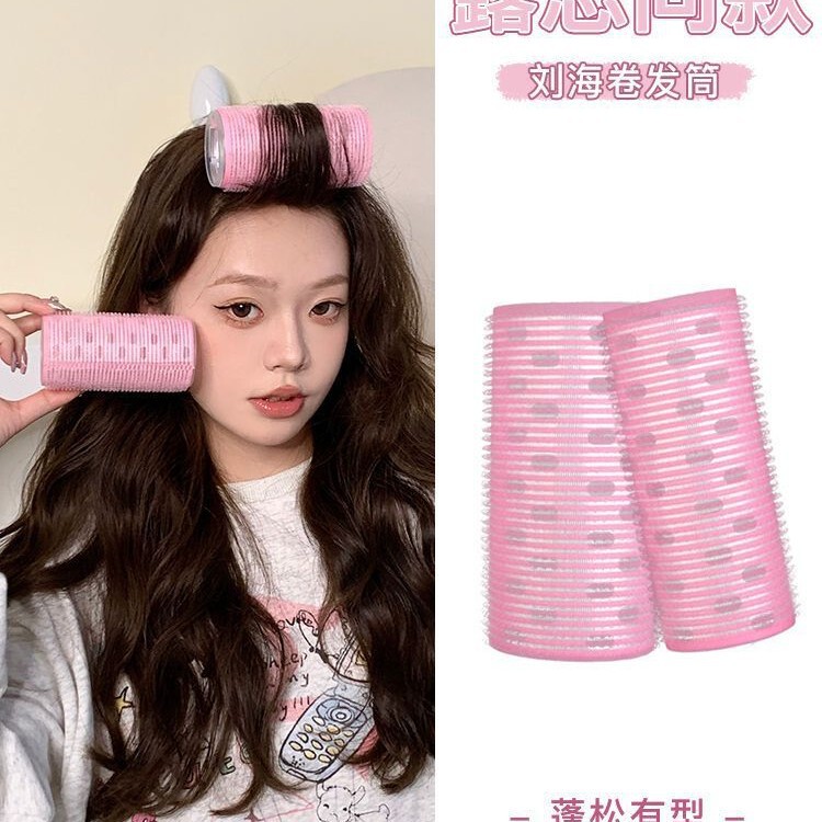 Air Bangs Curly Cartridge Large Roll Eight Character Styling Artifact Hairpin Women's Preface High Cranial Top Hair Fluffy Clip