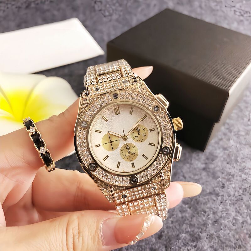 高品质手表满天星镶钻手表女士石英手表时尚防水全钻腕表嘻哈手表|undefined