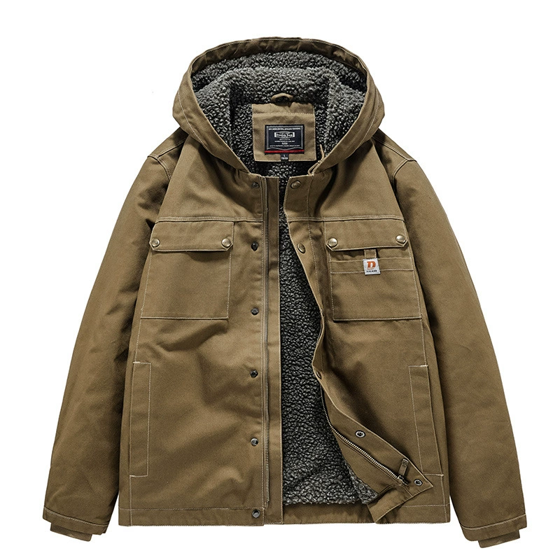 2022 осенне-зимняя новая мужская длинная куртка с хлопковой подкладкой, Повседневный хлопковый комбинезон больших размеров с несколькими карманами, хлопок 1919