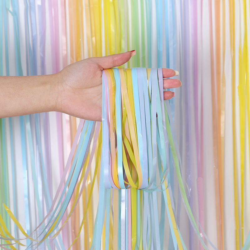 2026 New Macaron Rain Curtain Birthday Party Decoration Baby 100-Day Photo Props 2m Rain Curtain Door Curtain 2026 New Macaron Rain Curtain Birthday Party Decoration Baby 100-Day Photo Props 2m Rain Curtain Door Curtain