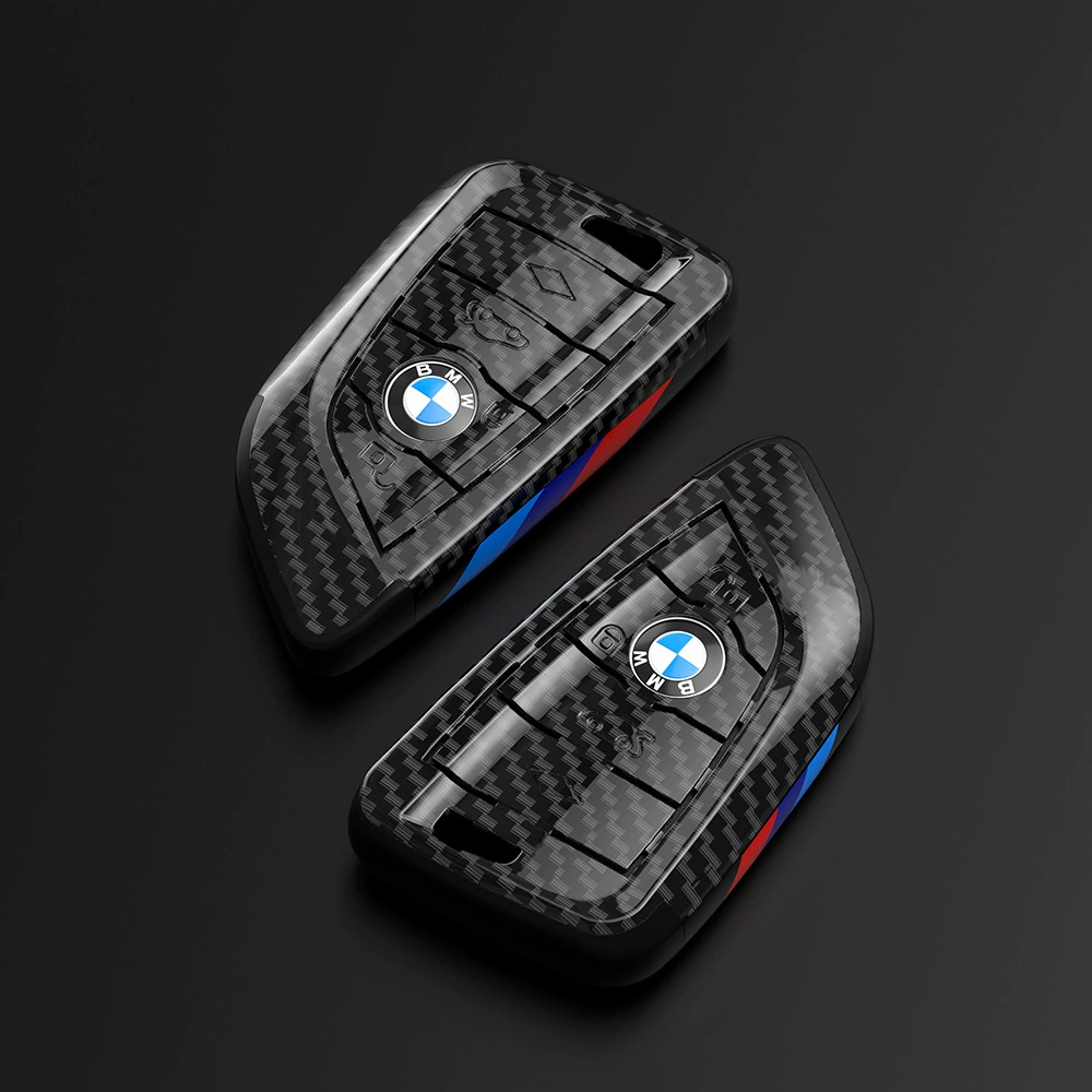 Кожух/чехол с углеродистым рисунком для ключа подходит для BMW X1X3, серия 1, 3, 5, 320Li, защитный чехол, для X5X6, корпус 530, застежка-кавер