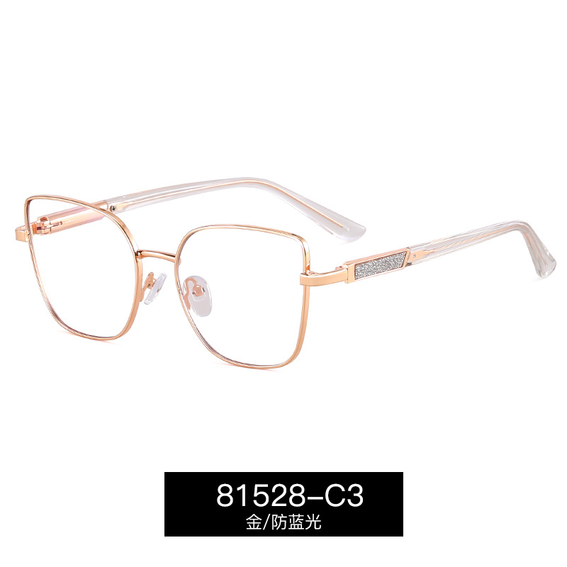 81528 Montura de gafas delgada y liviana personalizada Montura de gafas de metal Gafas anti-azul Montura de gafas de estiramiento facial Libro rojo pequeño Venta caliente