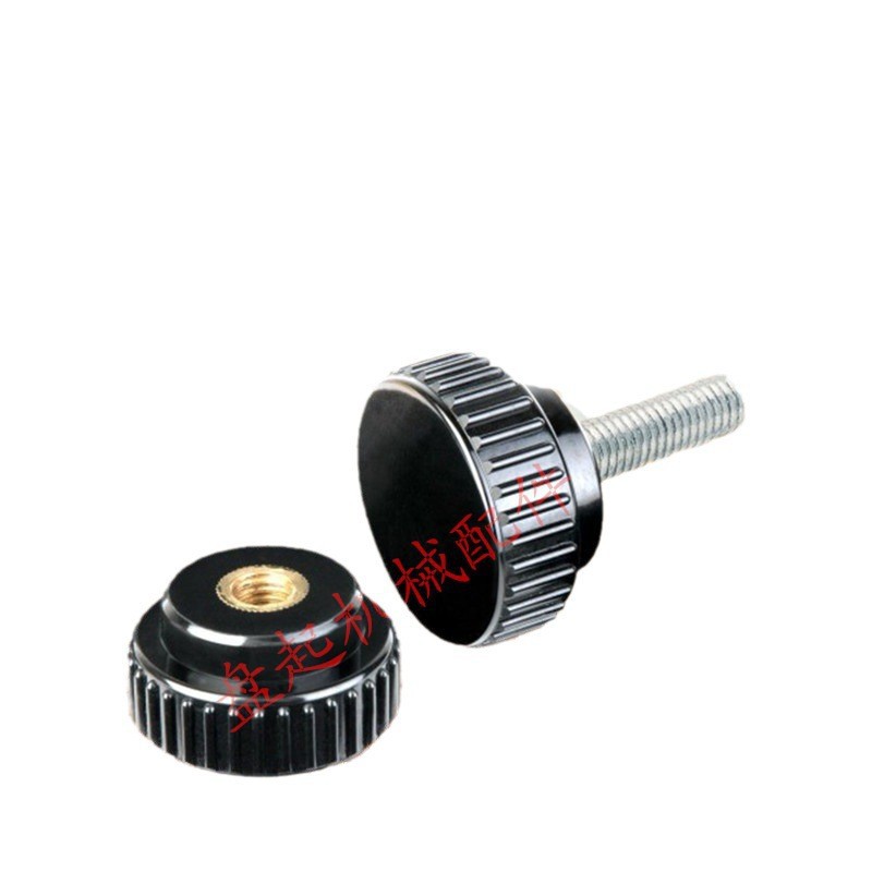 胶木圆头直纹把手/条纹手柄/小型旋钮M8*26*L