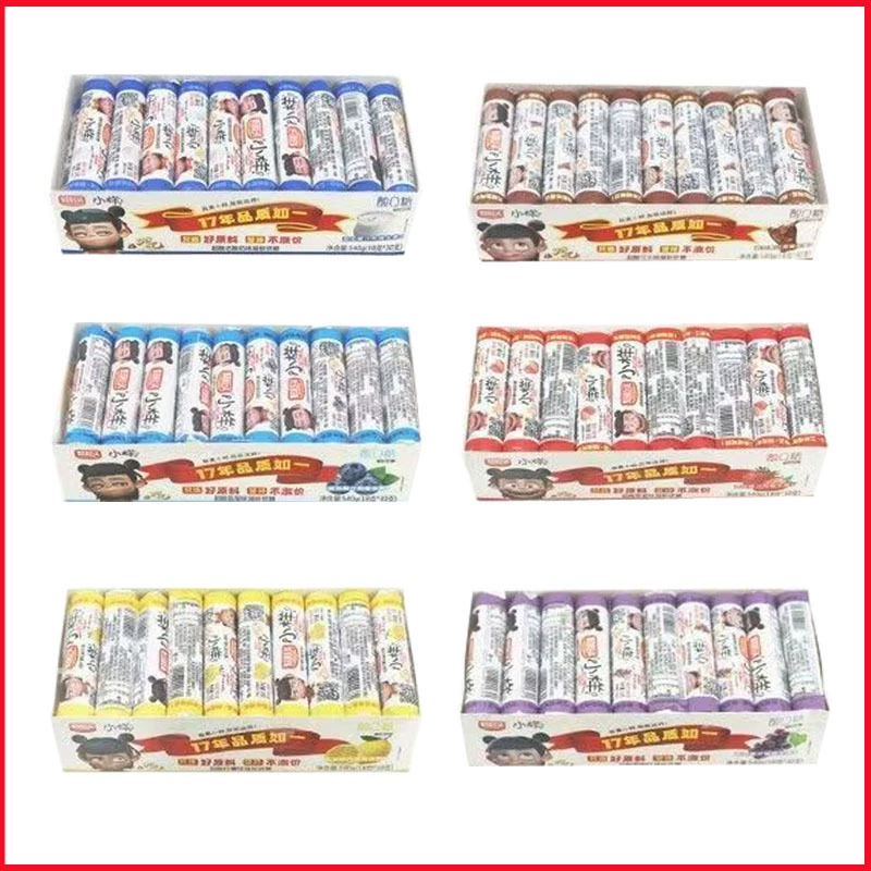 Образец головы Haocai кислий q конфеты 18 г/трубка со вкусом клубники со вкусом яблока со вкусом лимона со вкусом винограда со вкусом черники дополнительные закуски