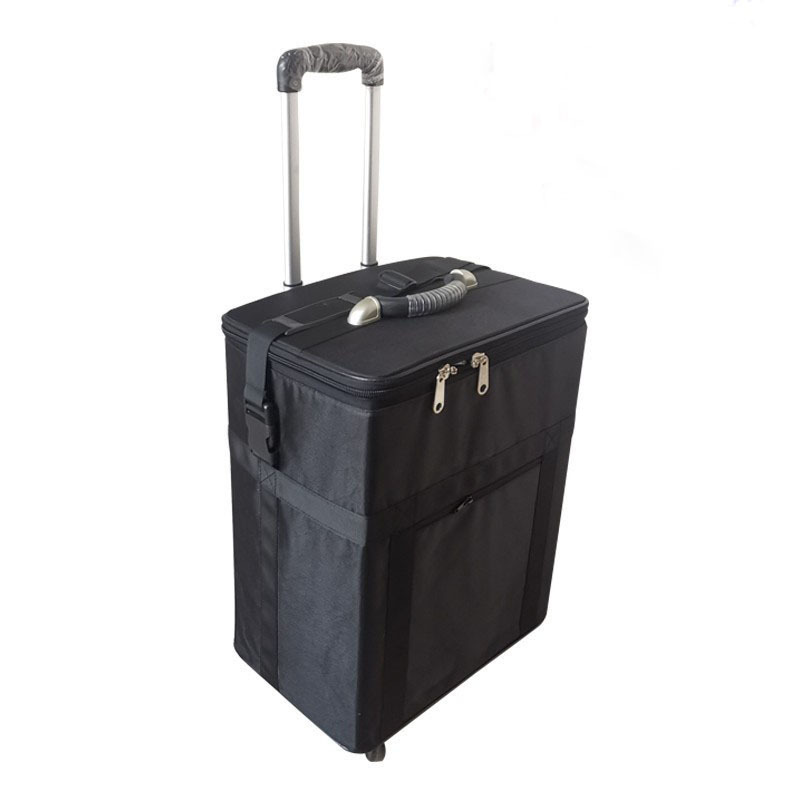 Wholesale black glasses trolley case exhibition going out Optical sunglasses display box sample storage box 72
