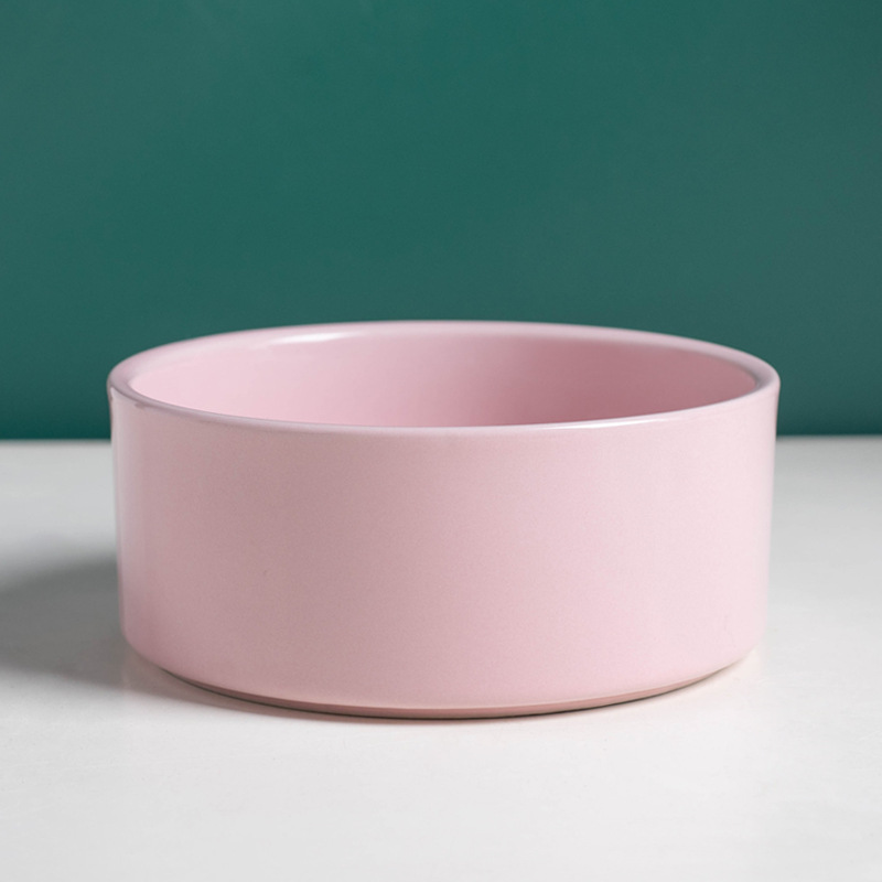 Tazón recto rosa