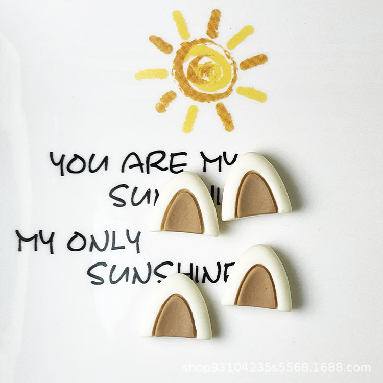 Resina animal de dibujos animados oído de ciervo hecho a mano DIY crema pegamento teléfono móvil Shell horquilla zapato hebilla muñeca parche decorativo