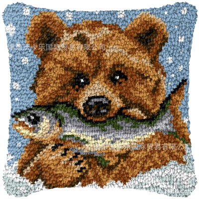 diy car door cushion cushion manual wool embroidery section embroidery carpet embroidery mat blanket color printing material bag (Avtomobil döşəmə paspasları)
