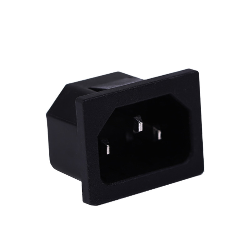 供应AC电源插座DB-14-5F品字尾插座、卡式插座，安规认证齐全工业