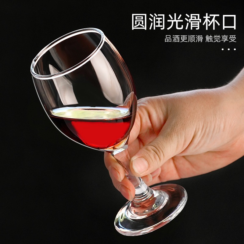 Creativo vidrio espeso casero tazas de vino alto tazas de cóctel tazas de vidrio transparente europeas tazas de vino
