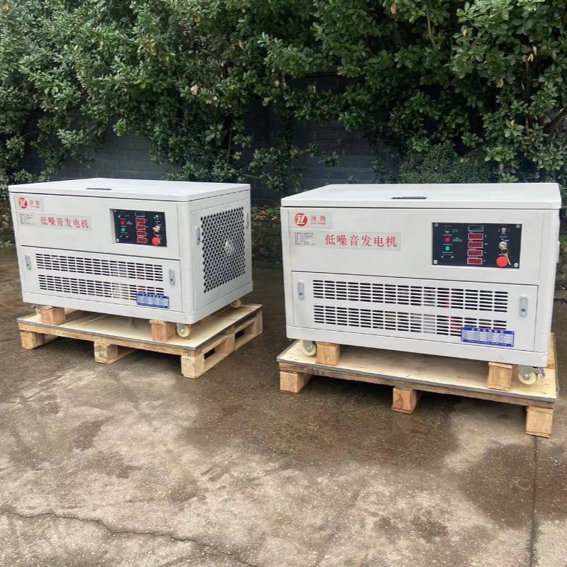 10千瓦低噪音汽油发电机四缸水冷230V/380V纯铜电机户外车载 应急