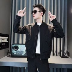 潮牌痞帅短款夹克男款潮流休闲棒球服外套衣服男2025新款爆款上衣