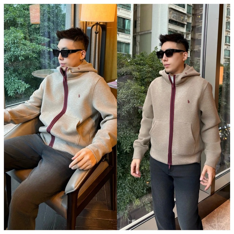 秋季新款潮流高品质男士休闲百搭时尚设计感图案刺绣连帽拉链卫衣|undefined