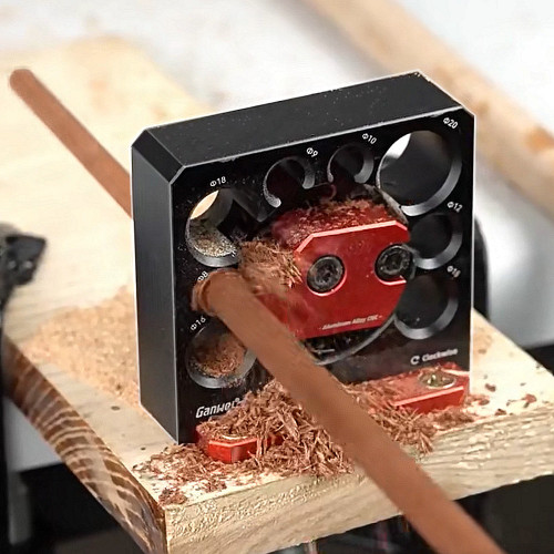 Electric drill car round rod auxiliary tool square bar car round rod solid wood round rod round wood tenon solid wood adjustable