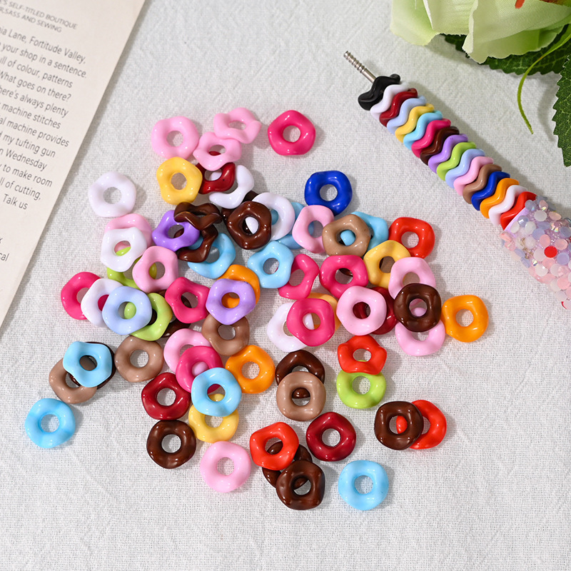 Acrylic Lace Wave Jenga Small Spacer Beads DIY Mobile Phone Chain Keychain Jewelry Accessories Beaded Accessories Batch