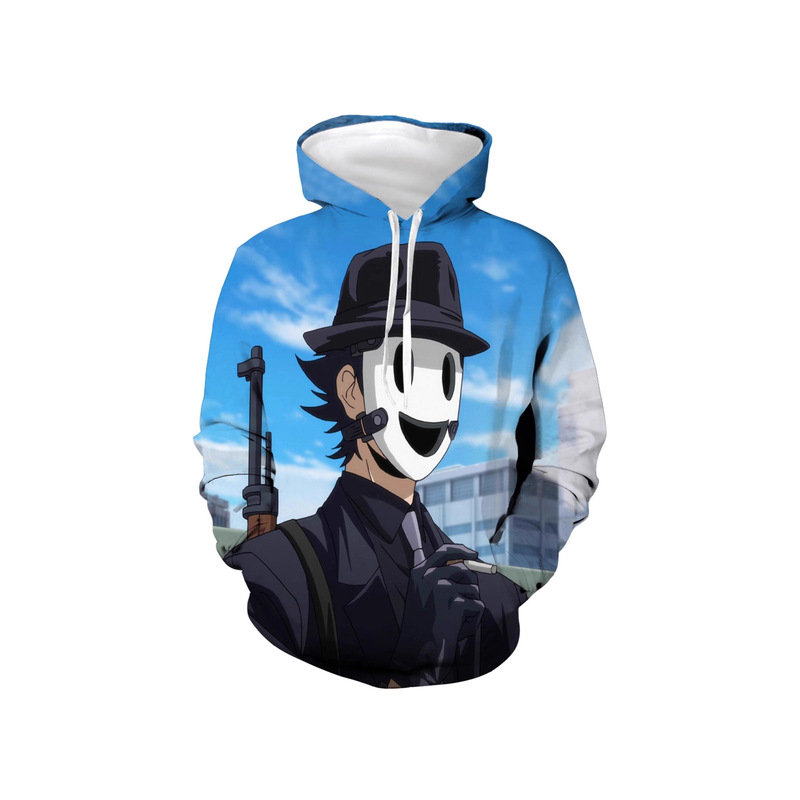 3D Anime Sweatshirt Men's Sports Hoodie Sweatshirt Sky Infringement Air Killer Sniper Mask Man Sweatshirt