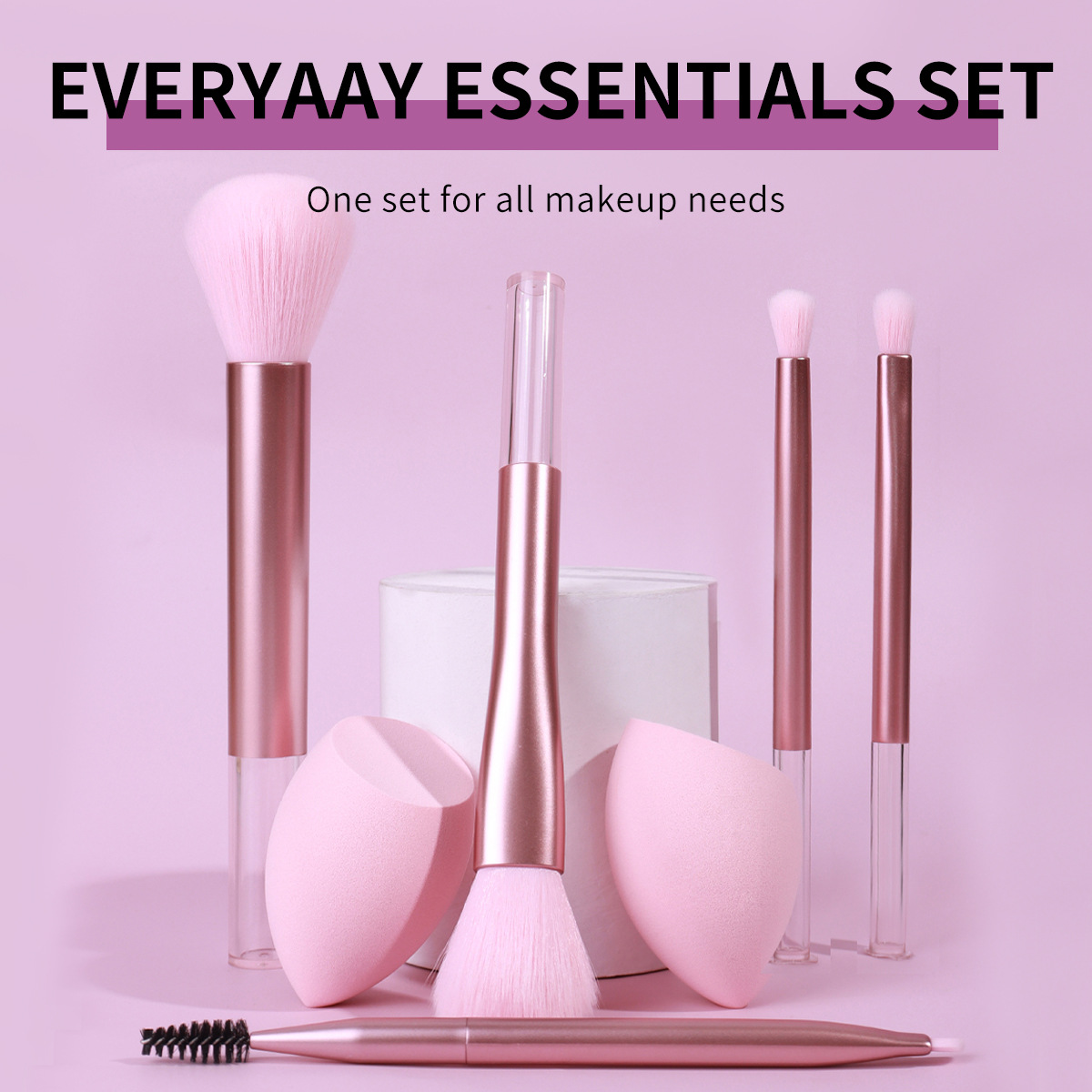 Zhuo Erya Brush Makeup Puff Set Cang Zhou Brush Base Brush Sombra de ojos Herramientas de maquillaje de belleza Cinco juegos de pinceles al por mayor