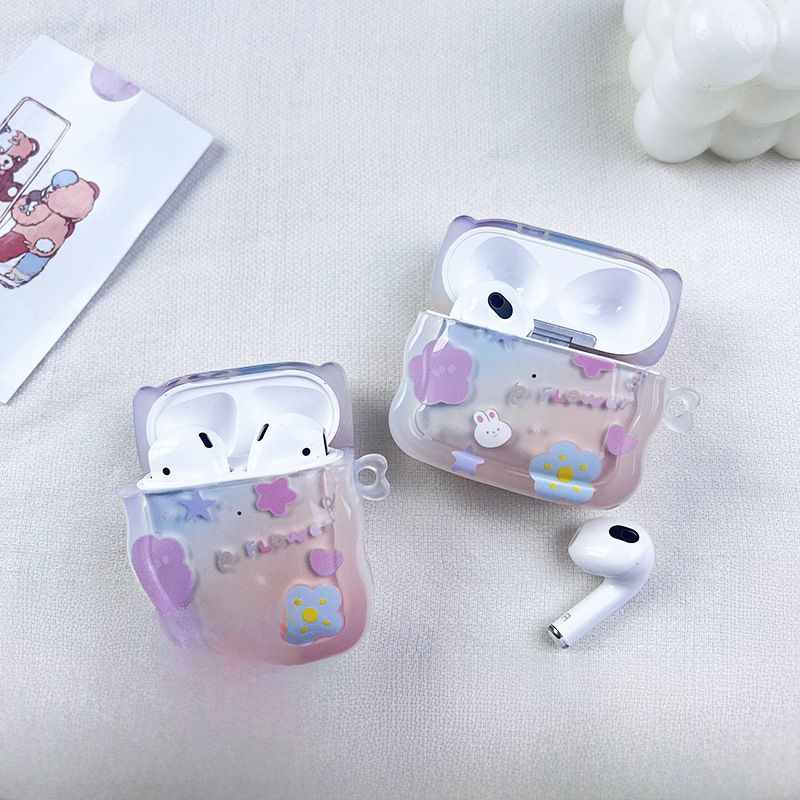 藍牙耳機保護套airpods3代透明卡通軟殼適用蘋果2代耳機殼proCASE