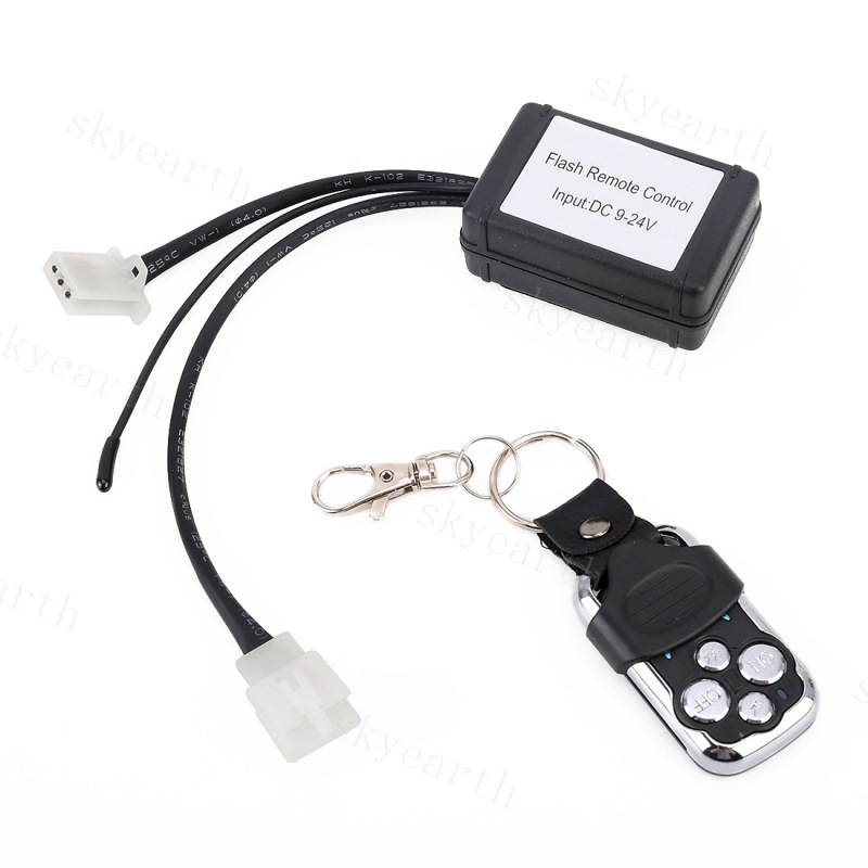 Luz de niebla del coche LED techo proyector Luz de tira un arrastre dos/un arnés de cableado conjunto de cables de luz de trabajo interruptor de control remoto