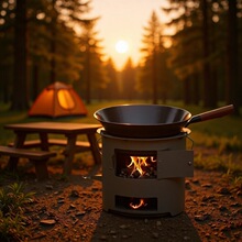 柴火炉柴火灶小型迷你小柴炉家用烧木柴火灶大铁锅节能炉炭火炉子