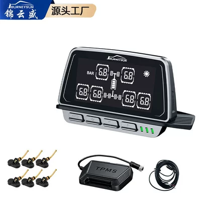 with built-in or external options, Tire pressure monitoring system - 6-wheel-built-in-repeater-0-8bar