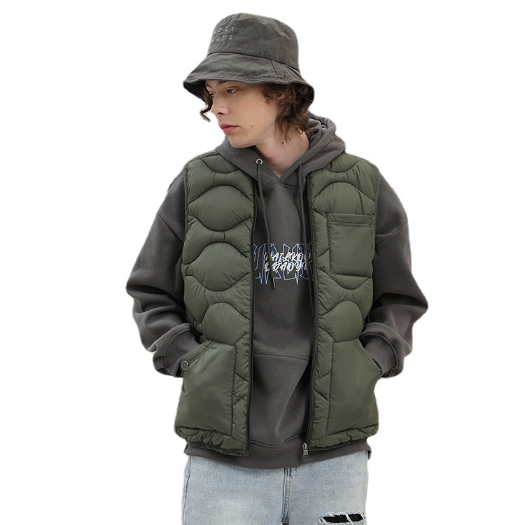 Chaleco Acolchado Térmico para Hombre de Poliéster y Algodón Impermeable, Diseño Engrosado para Uso Casual image 6