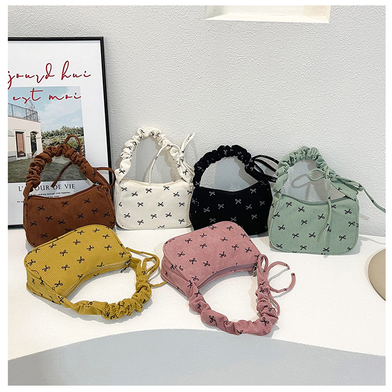2026 New Niche Design Bowknot Underarm Bag for Women, High-end Fashionable Versatile Shoulder Bag, Stylish Small Phone Bag