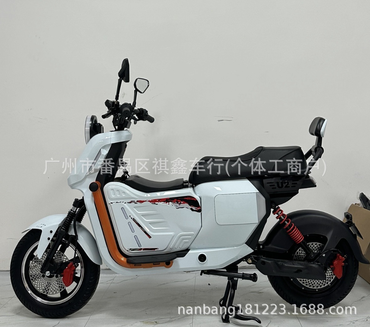 New U2 Cross-Border Export Electric Vehicle for Takeout Delivery, Ultra-Long Range Electric Scooter, Factory Direct Supply Electric Motorcycle