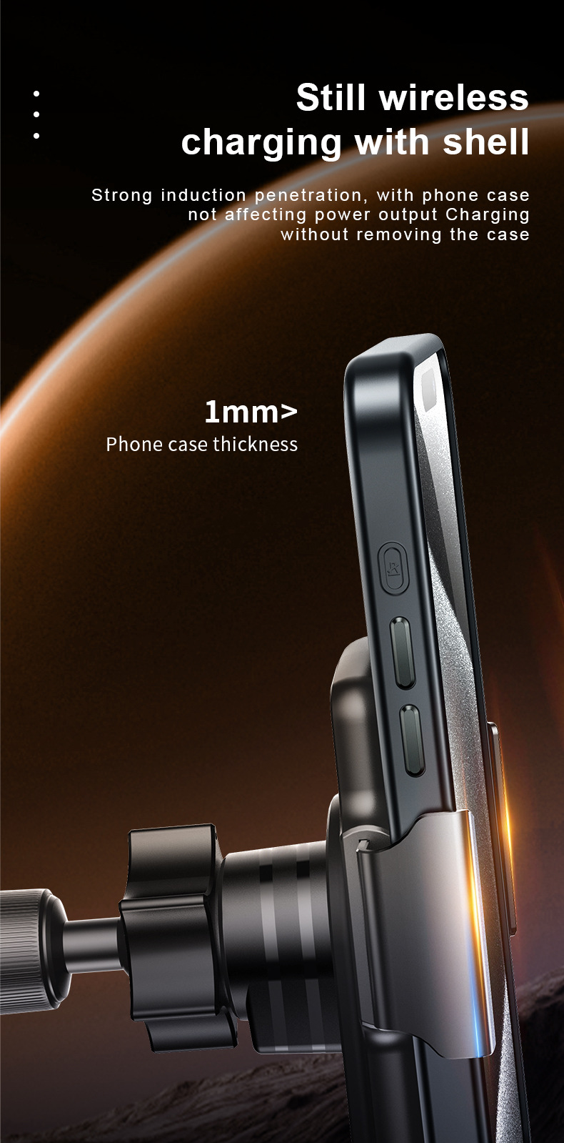 2026 Car Mobile Phone Holder Wireless Charging Car Navigation Magnetic Fast Charging Modified Electric Smart Car Accessories