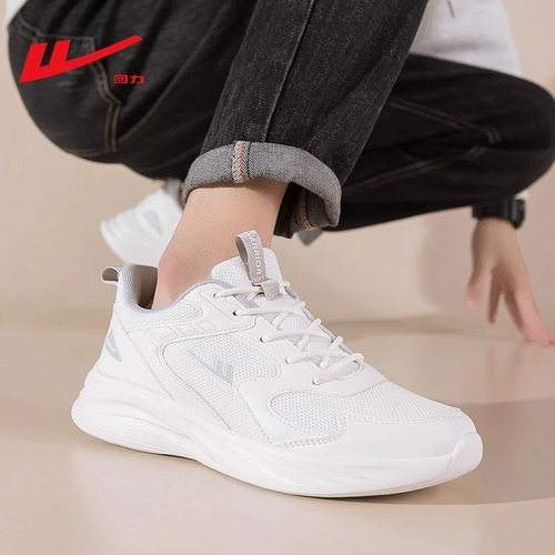 National trend of back-to-back casual sports shoes, increased height, shock-absorbing, fly-woven mesh, breathable, versatile, soft-soled running shoes for couples