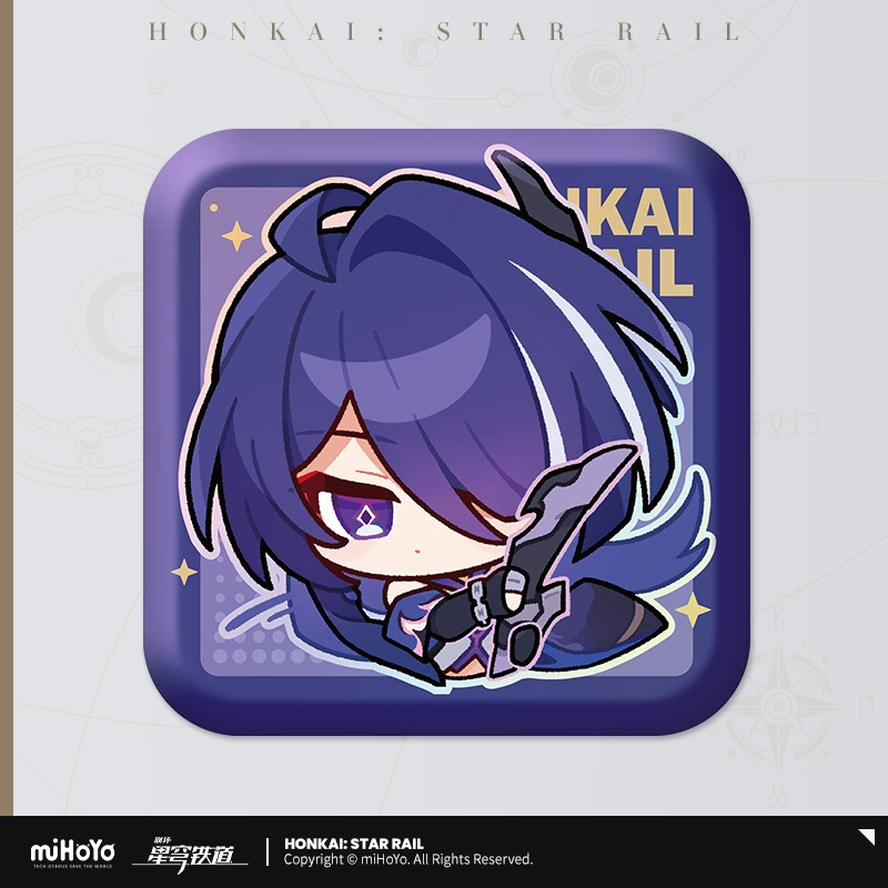 Коллекционный значок (Honkai: Star Rail) — персонаж, цветной картон на подложке, одиночный
