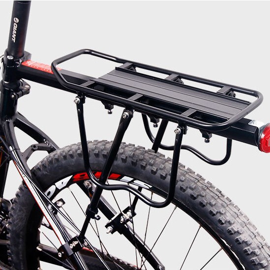 Cross-Border Semi-Aluminum Quick-Release Mountain Bike Rear Rack Single Bike Carrier Rack for Disc Brake and V-Brake Bikes