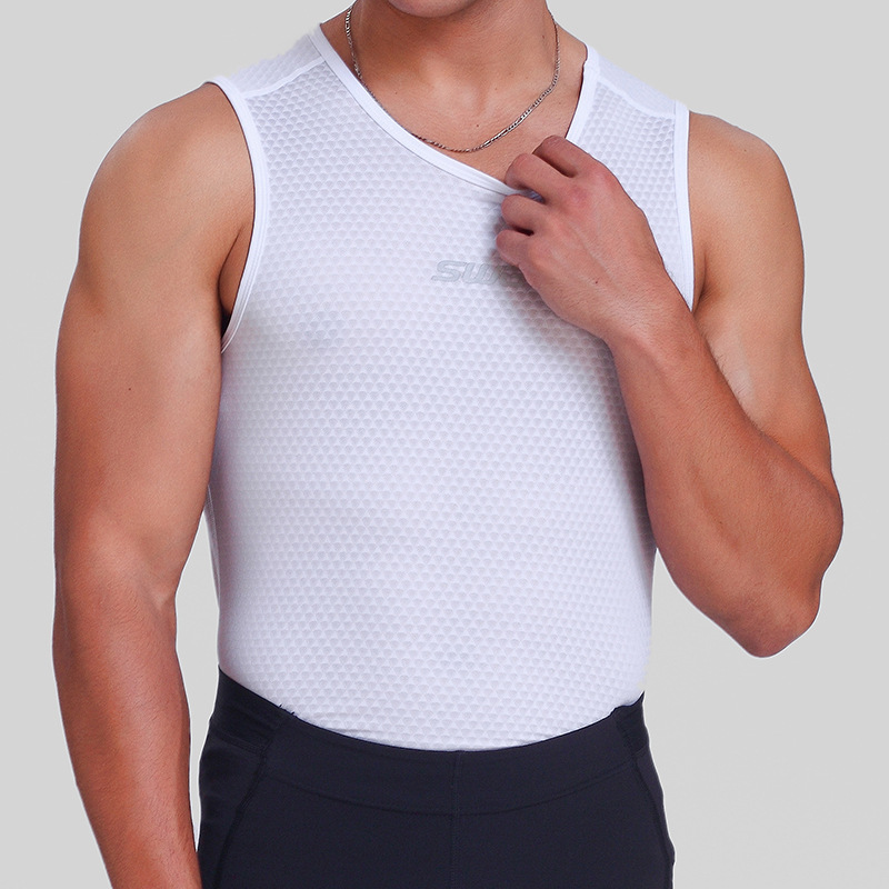 Swg Ming Sheng Men's Base Layer Shirt, Breathable and Sweat-Wicking for All Seasons, Cycling Underwear [Starry Sky Sweat-Wicking Shirt]