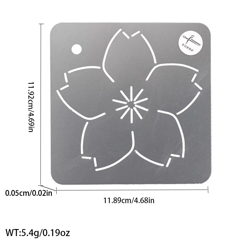 Línea presionando Plantilla de bordado plantilla patrón de ciruela bambú acolchado tablero de dibujo plantilla de bordado herramienta de patchwork