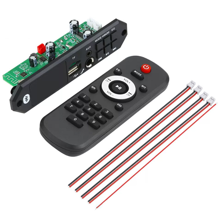 Nuevo 24V con amplificador de potencia 2 * 40W Bluetooth K canción MP3 placa decodificadora con grabación de llamadas sin pérdidas placa base Bluetooth 5.0