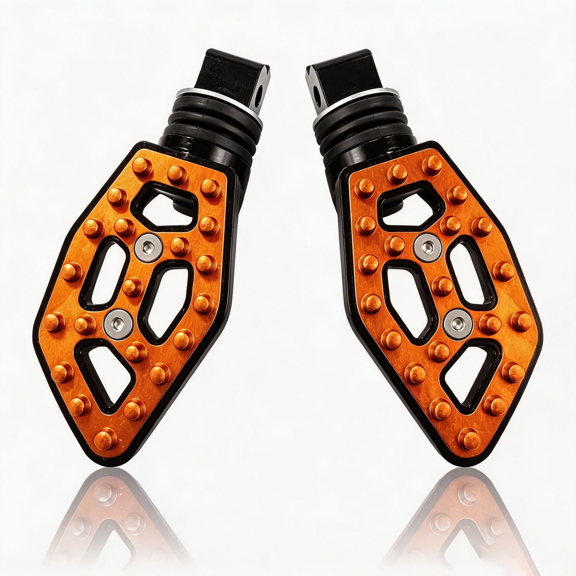 Motorcycle Modification Parts Cnc Aluminum Alloy Hollow-Out Foot Pedals Metal Non-Slip Rear Footrests Universal Wear-Resistant Foot Pedals