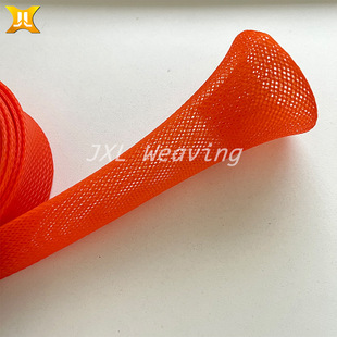 Strength Factory Direct PET retractable harness sleeve orange wear-resistant 25mm encrypted flame retardant