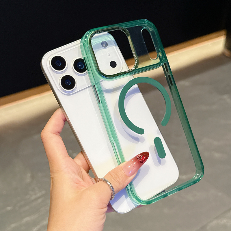 适用iPhone17PROMAX手机壳二合一冰透磁吸苹果17简约防摔保护套16|undefined