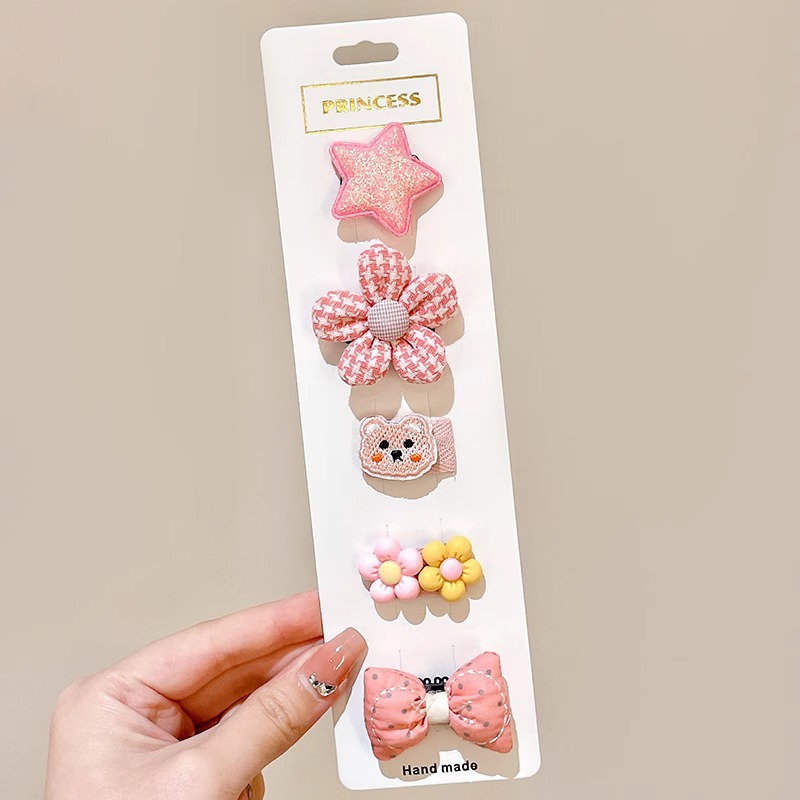 Horquilla de los niños bebé no duele el abrigo del pelo flequillos rotos horquilla tocado niña bebé clip pelo accesorios