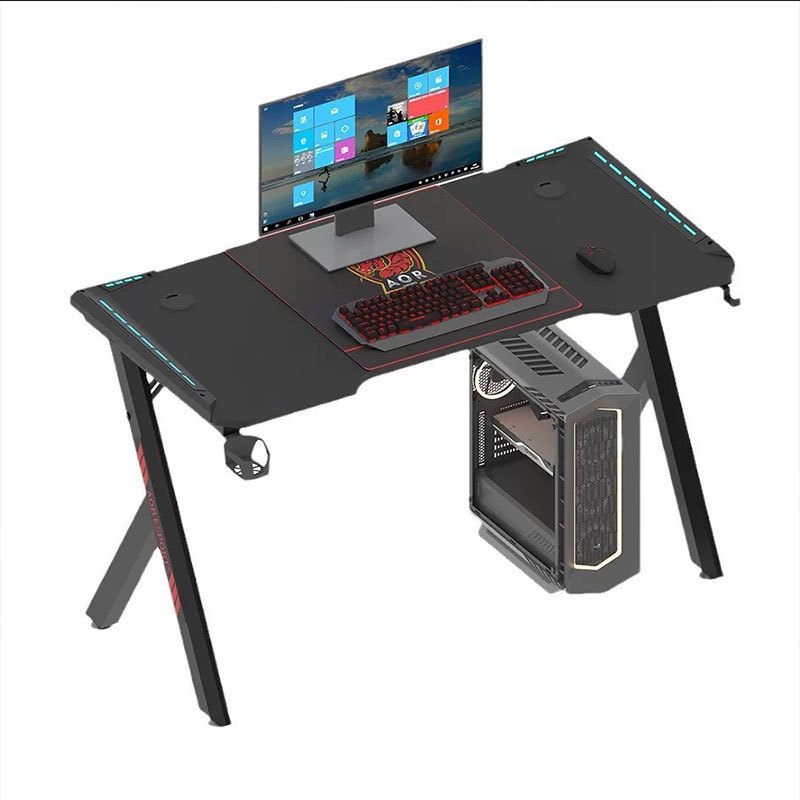 Mesa de escritorio moderna y simple de fibra de carbono mesa de estudio de doble estudiante de secundaria alquiler de dormitorio mesa de oficina image 5